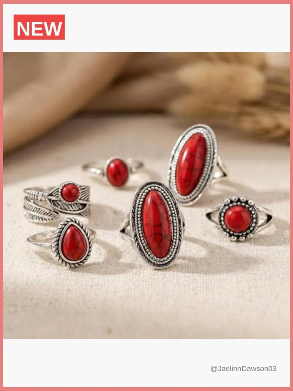 8-Piece Boho Stacking Ring Set - Statement Midi Knuckle Bands